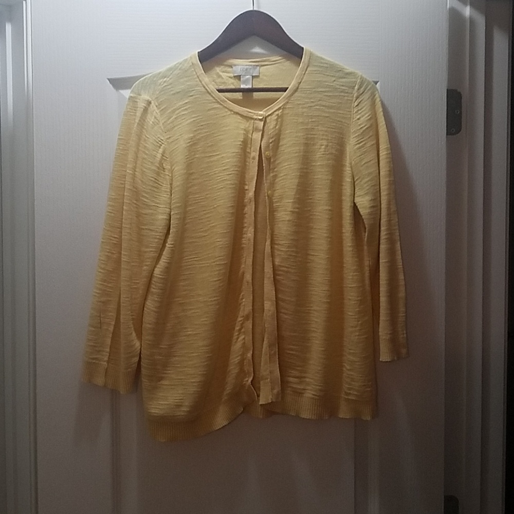 Yellow lightweight cardigan